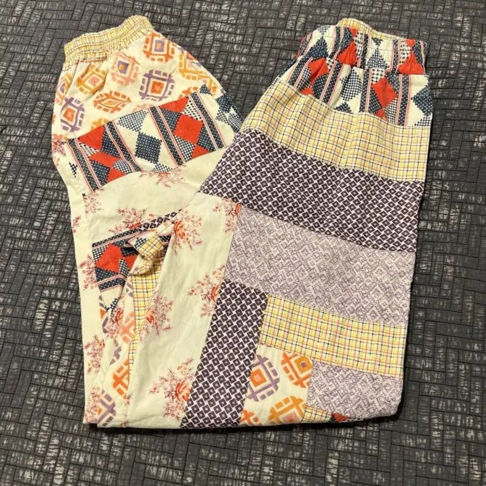 Kimchi Blue Multicolor Patchwork Joggers - image 3